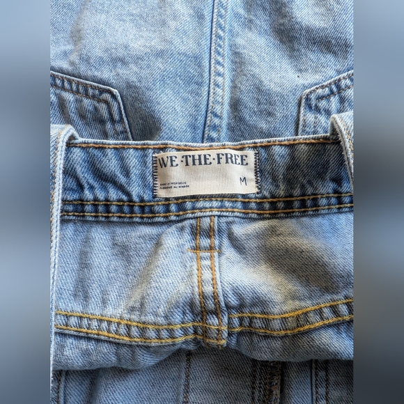 Free People denim overall skirt - Picture 7 of 10